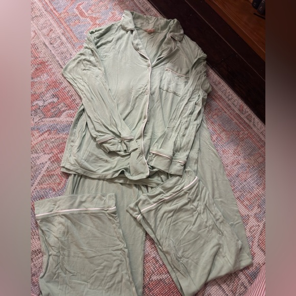 Eberjey green pajama set - Picture 2 of 4